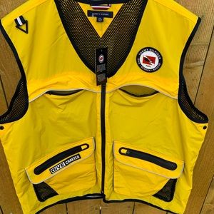 Tommy Hilfiger Yellow Sailing Dive Charter Vest w// Clip Men’s Large MSRP $199